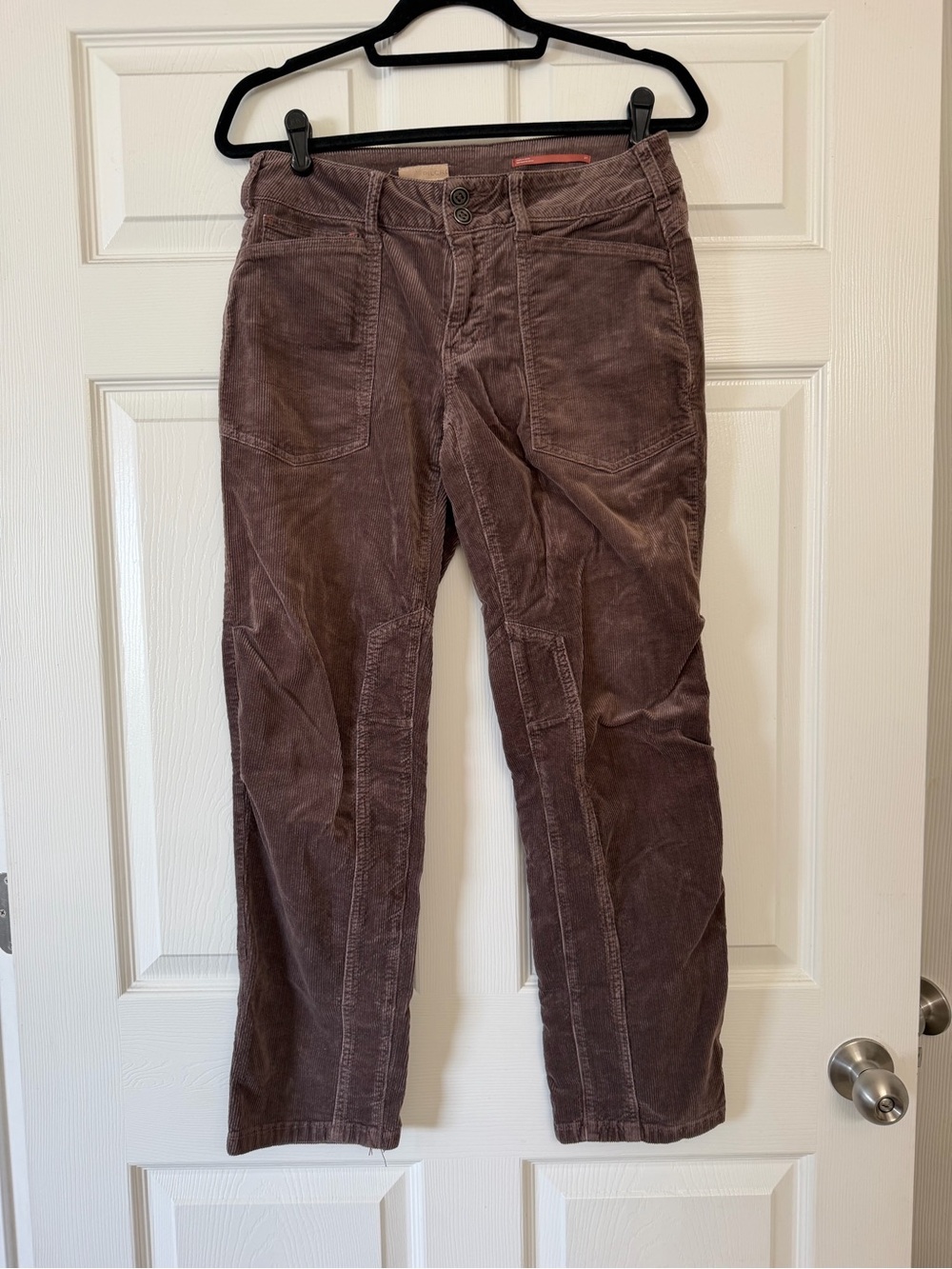 Anthropologie Pilcro Corduroy Wanderer Mid-Rise Utility Barrel Pants | size 27